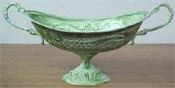 Bowl Centerpiece Oval in Green Finish