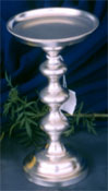 Silver Pillar Candleholder