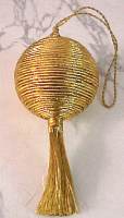 Click Here For Christmas Ornament with Metallic Gold Tassel