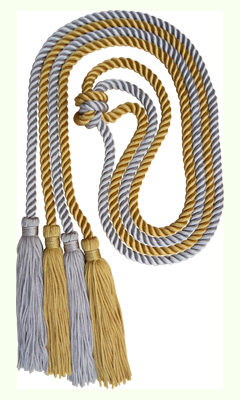 Honor Cord -WHITE AND WHITE honor cords
