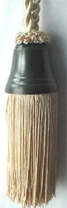 Tassel with solid brass antique finish