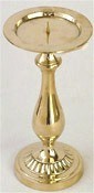 Solid Brass Pillar Candleholder