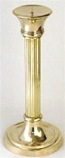 Solid Brass Pillar Candleholder #371
