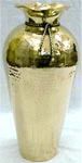 Brass Vase Hammered With Rope Tie 20" H