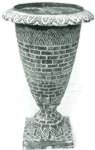 Aluminum Vase in Slate Finish 19" H