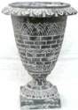 Aluminum Vase in Slate Finish 11" H