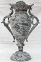 Grecian Vase in Slate Finish 15" H
