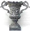 Grecian Vase in Slate Finish 11.5" H