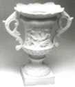 Grecian Vase in White Finish 11.5" Height