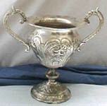 Brass Silver Finish Urn