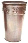Round Vase Swirl Design