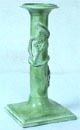 Candle Stand in Green Finish 8" H