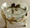 Potpourri Bowl With Crackled Glass