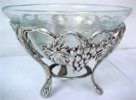 Potpourri Bowl 8" Dia. With Crackled Glass (Grape Design)