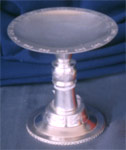 Silver Pillar Candleholder