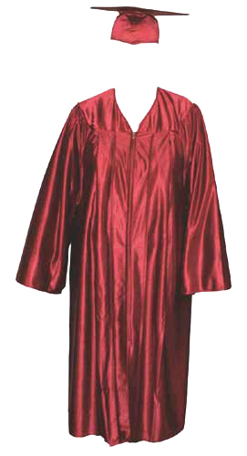 High School Gown - MAROON