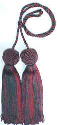 Multicolor Chairties 26" Cord 5" Tassels