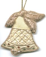 Christmas Gold Bell Ornament