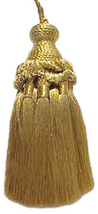 Metallic Gold French Braided tassel