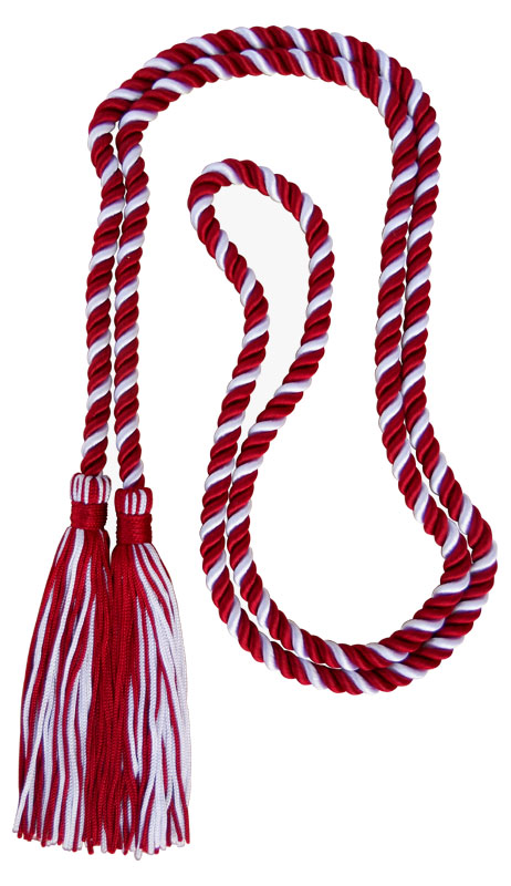 Single Honor Cord in 2 Colors - RED and  WHITE