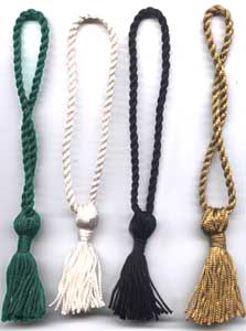 Chainnete Bookmark tassels with 2.5" Tassel and 4" long loop. Can be made in you required size and color.