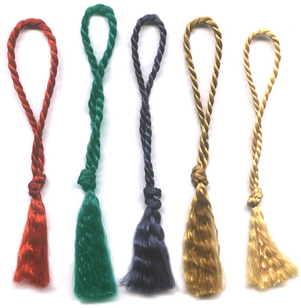 Trade wholesale suppliers Fine Rayon style Bookmark tassel Copper pack(F)