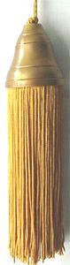 Tassel with solid brass copper finish